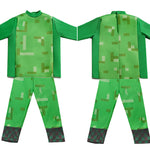 Minecraft  Alex Steve Skeleton Cosplay Costumes Full Set