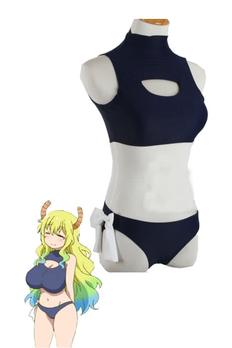 Miss Kobayashi's Dragon Maid Quetzalcoatl Lucoa Cosplay Swimming Suit