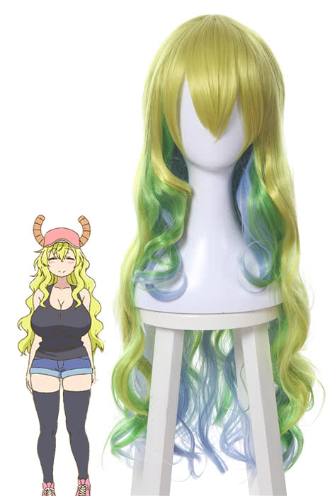 Miss Kobayashi's Dragon Maid Quetzalcoatl Lucoa Anime Cosplay Wigs