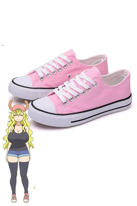 Miss Kobayashi's Dragon Maid Quetzalcoatl Lucoa Pink Cosplay Shoes