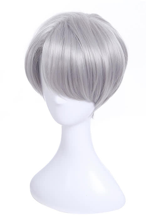 Yuri on Ice Victor Nikiforov Cosplay Wigs Men Short Light Gray Wigs