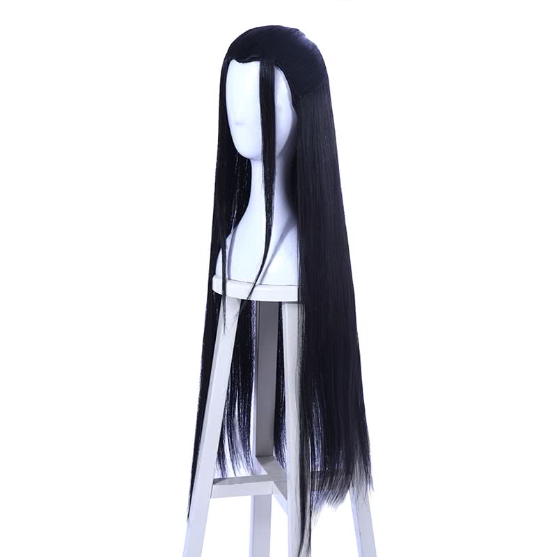  70cm Long Game Liuxiang Chu Cosplay Black Straight Wigs 