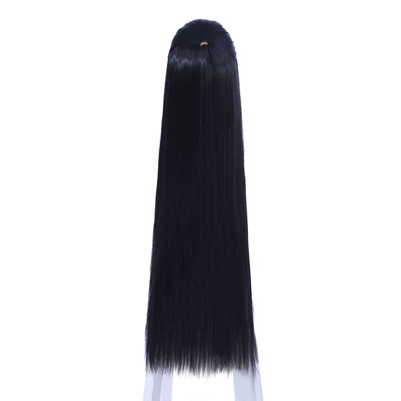  70cm Long Game Liuxiang Chu Cosplay Black Straight Wigs 