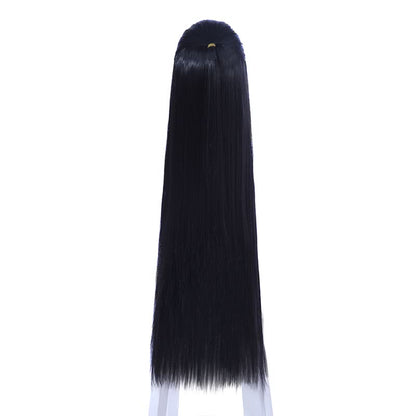  70cm Long Game Liuxiang Chu Cosplay Black Straight Wigs 