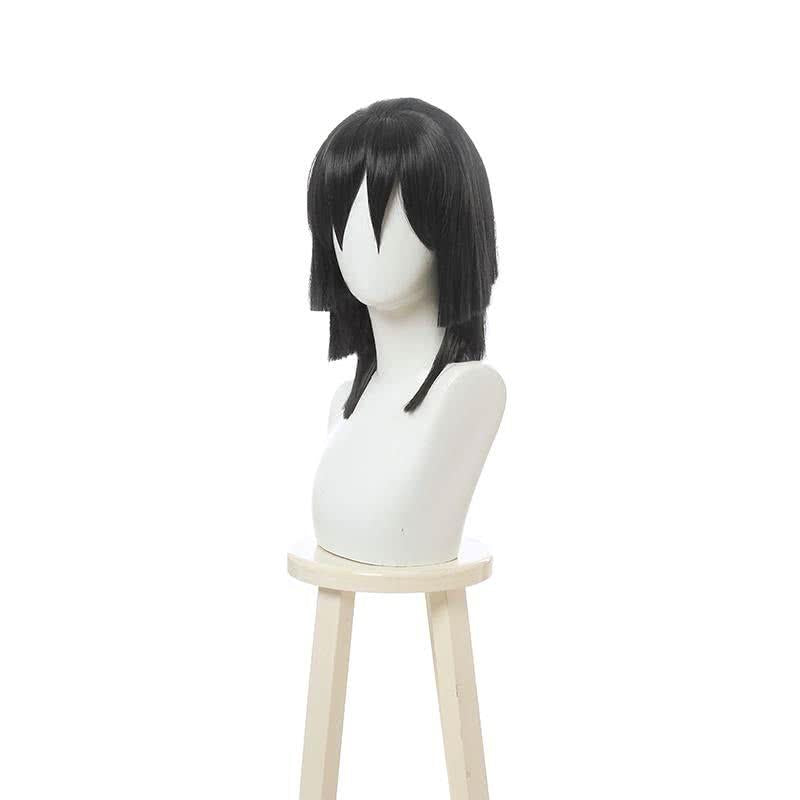 Demon Slayer Iguro Obanai Short Black Cosplay Wigs