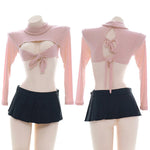 Modal Sexy Underwear Pink Cosolay Costume