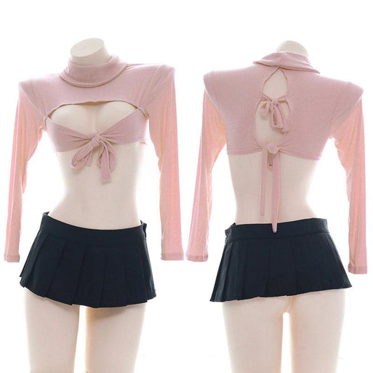 Modal Sexy Underwear Pink Cosolay Costume