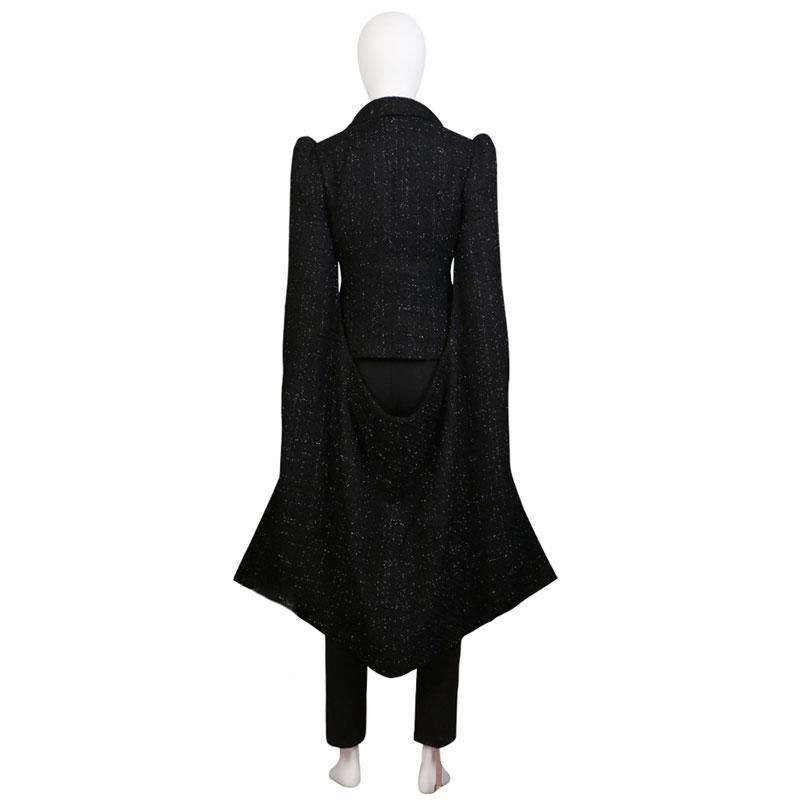Movie Cruella Cruella de Vil Black Suit Halloween Cosplay Costume