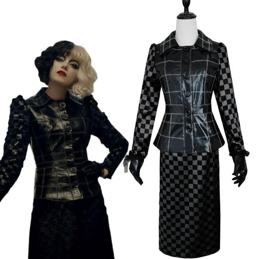 Movie Cruella Cruella de Vil HalloweenCosplay Costume