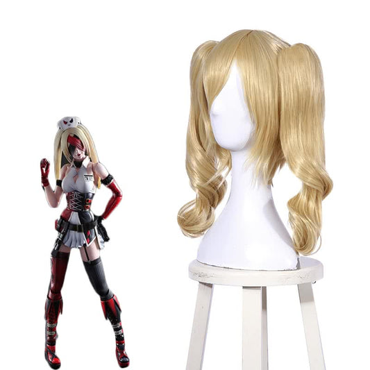 Movie Suicide Squad Harleen Quinzel Cosplay Wigs Blond Long Hair Female Wigs