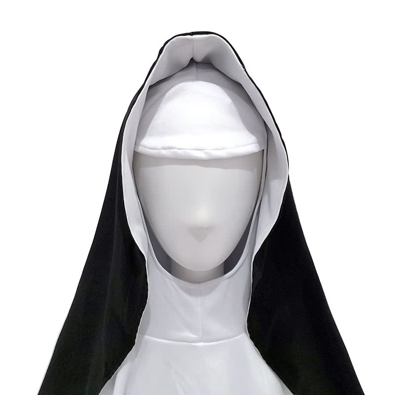 Movie The Nun Masquerade Costumes Female Priest Dress Nuns Costume Cosplay 