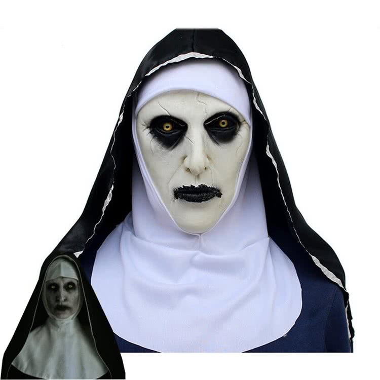 Movie The Nun Masquerade Costumes Female Priest Dress Nuns Costume Cosplay 