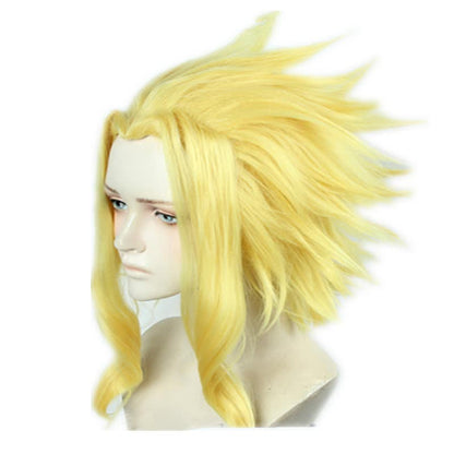 My Hero Academia All Might Man Gold Cosplay Wigs 
