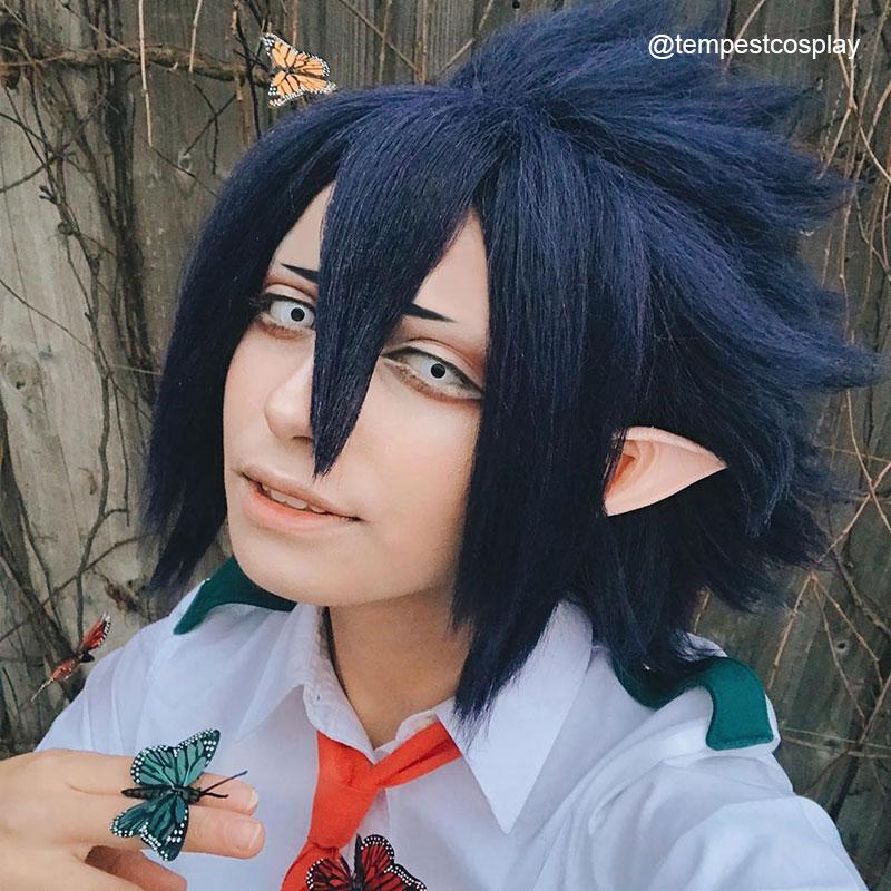 My Hero Academia Amajiki TamakiSuneater Blue Cosplay Wigs