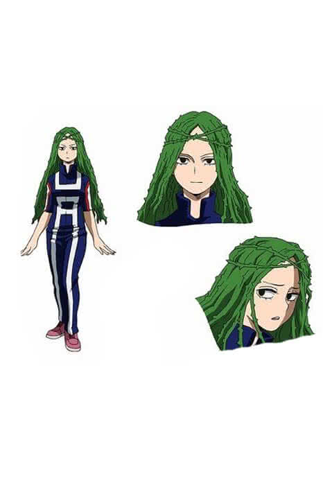 My Hero Academia Ibara Shiozaki Dark Green Cosplay Wigs