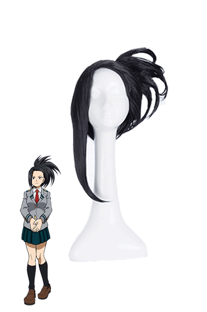My Hero Academia Momo Yaoyorozu Women Black Cosplay Wigs 