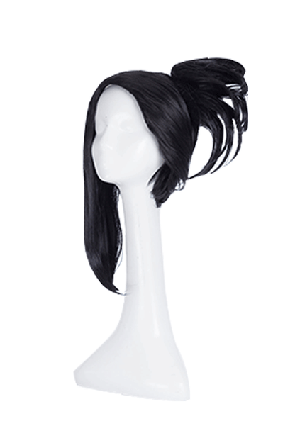 My Hero Academia Momo Yaoyorozu Women Black Cosplay Wigs 