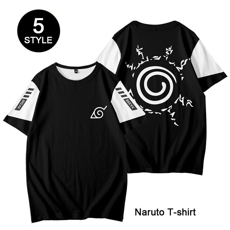 Naruto Black T-shirt Cosplay Costume