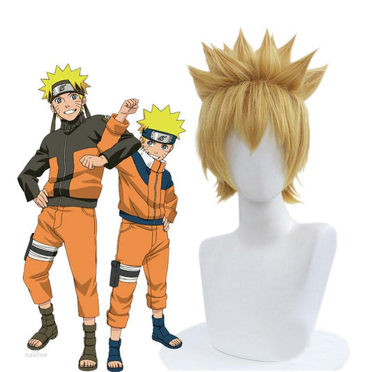 Naruto Uzumaki Golden Short Cosplay Wigs