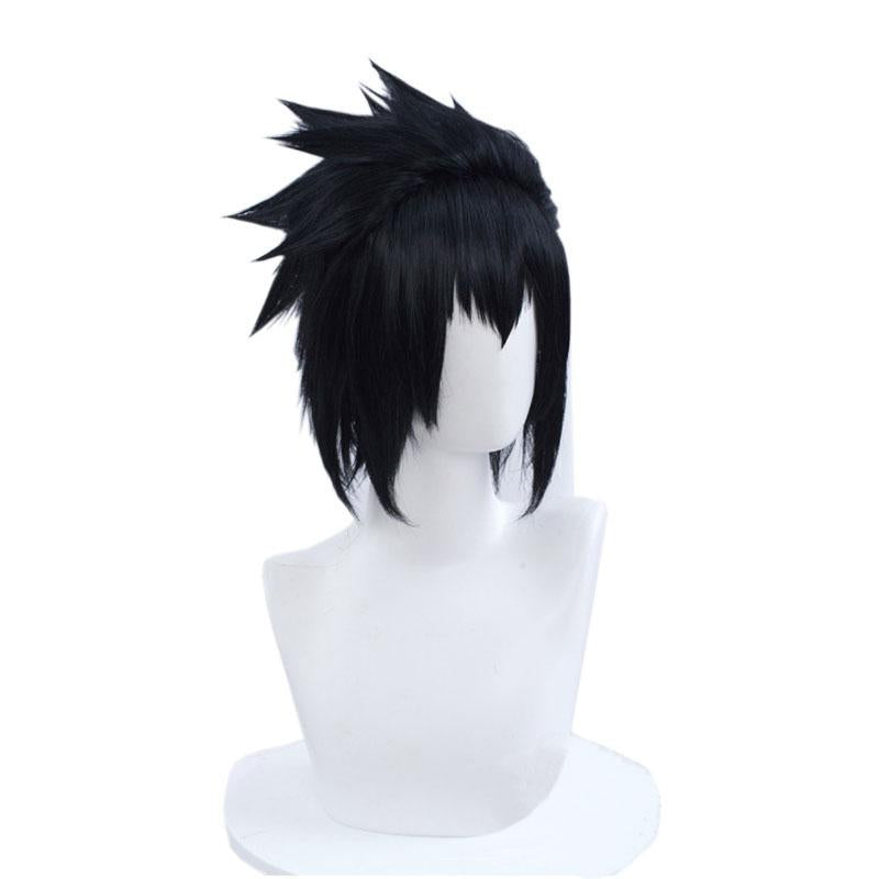 Naruto Sasuke Uchiha Men Short Black Cosplay Wigs