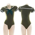 Navy Green One-piece Suit Cosplay Costume