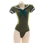 Navy Green One-piece Suit Cosplay Costume