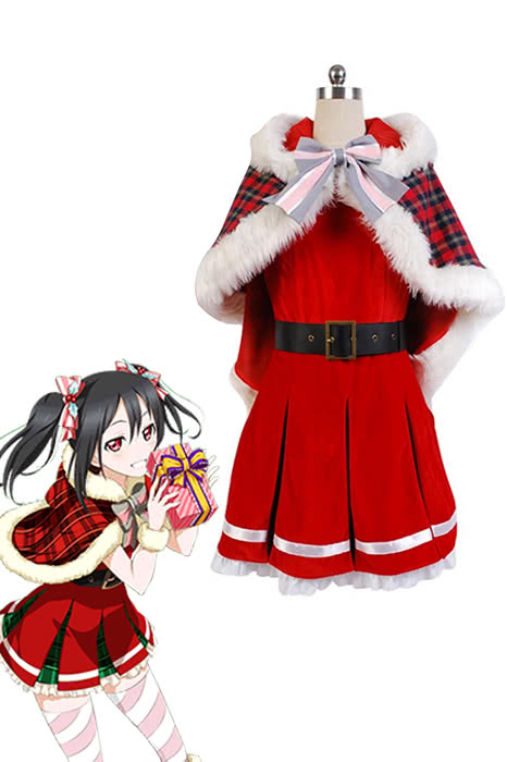 Love Live Yazawa Nico Christmas Dresses Cosplay Costumes