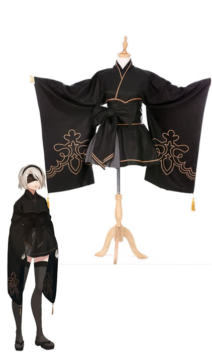 Nier: Automata Game 2b Kimono Cosplay Costumes