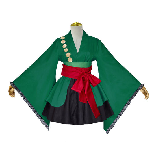 One Piece Roronoa Zoro Fanart Genderband Cosplay Costume