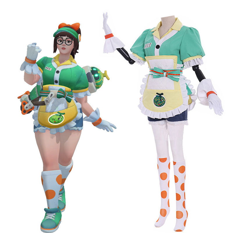 Overwatch Honey Dew Mei Cosplay Costume