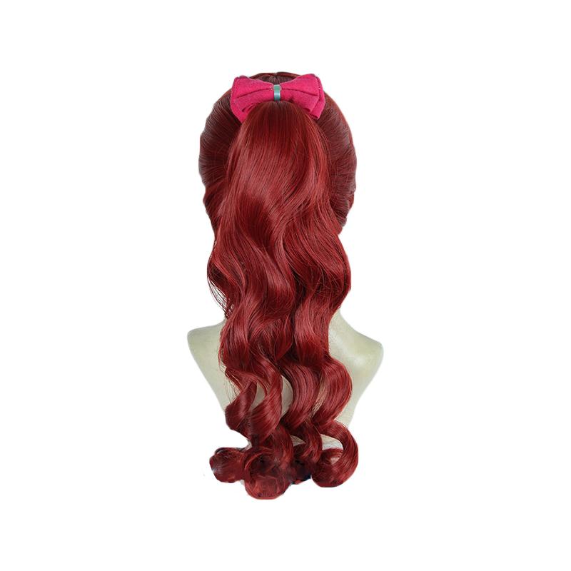 Persona 5 Royal Kasumi Yoshizawa Dark Red Ponytail Cosplay Wigs 