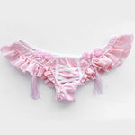 Pink Cheongsam Ruffled Underwear Cosplay Costume