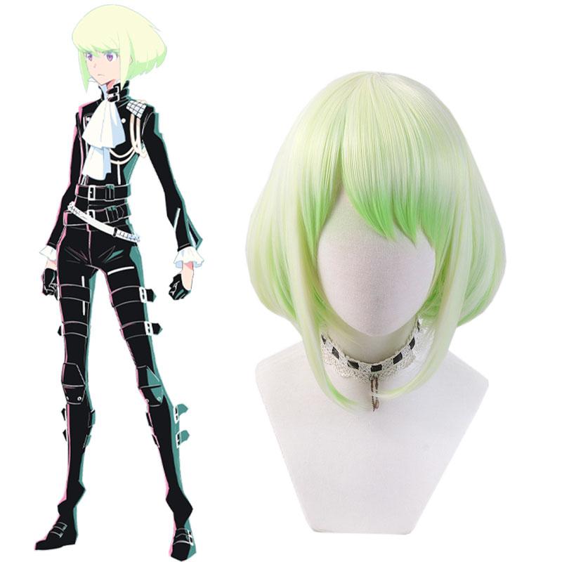 Promare Lio Fotia Green Mixed Color Cosplay Wigs 