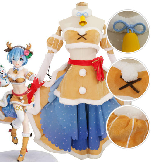 Re: Life in a Different World from Zero Rem Christmas Cosplay Costume