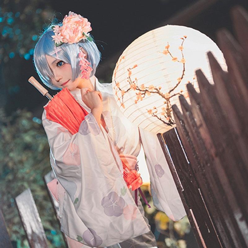 Re  Zero-Starting life in another World Rem Kimono Yukata Cosplay Costume