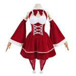 Re ZERO -Starting Life in Another World Rem Ram Christmas Cosplay Costume