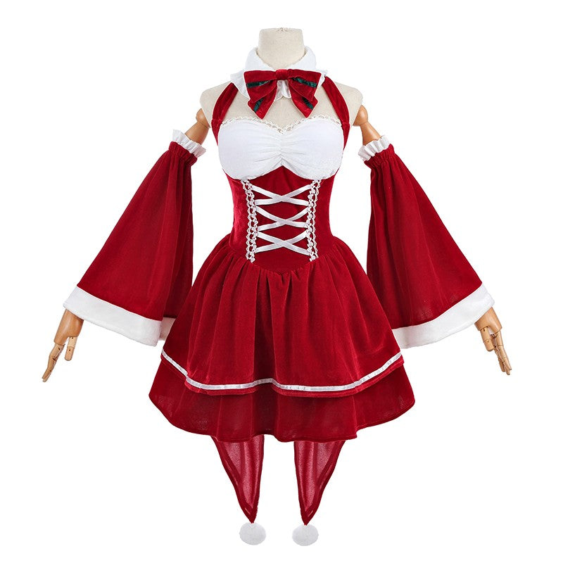 Re ZERO -Starting Life in Another World Rem Ram Christmas Cosplay Costume