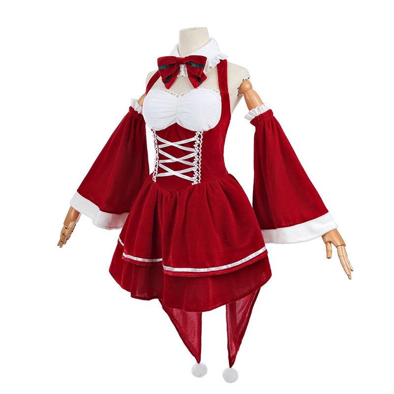 Re ZERO -Starting Life in Another World Rem Ram Christmas Cosplay Costume