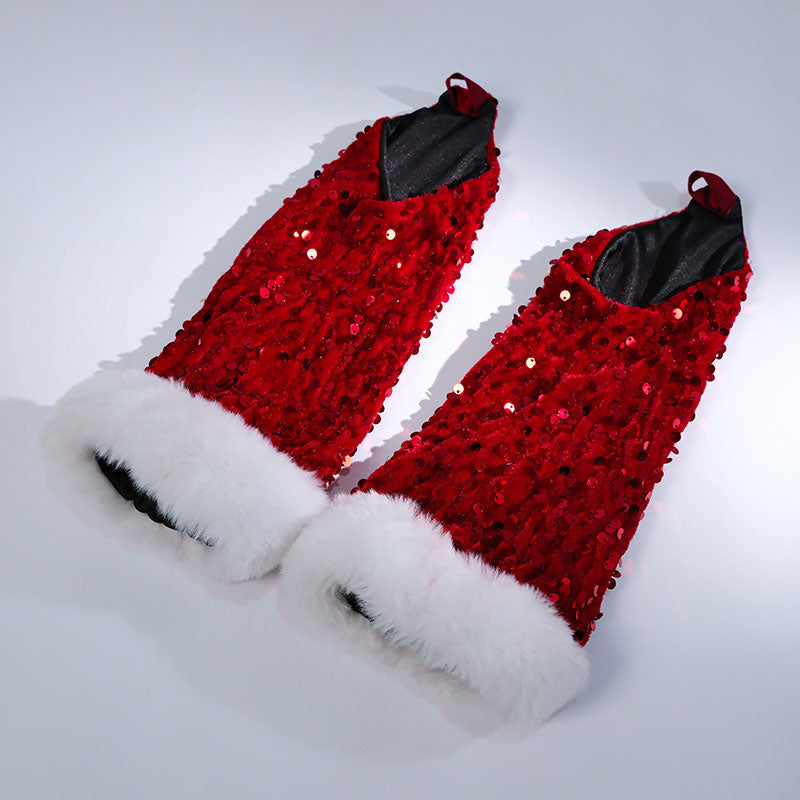Red Christmas Dress Cosplay Costume Full Set