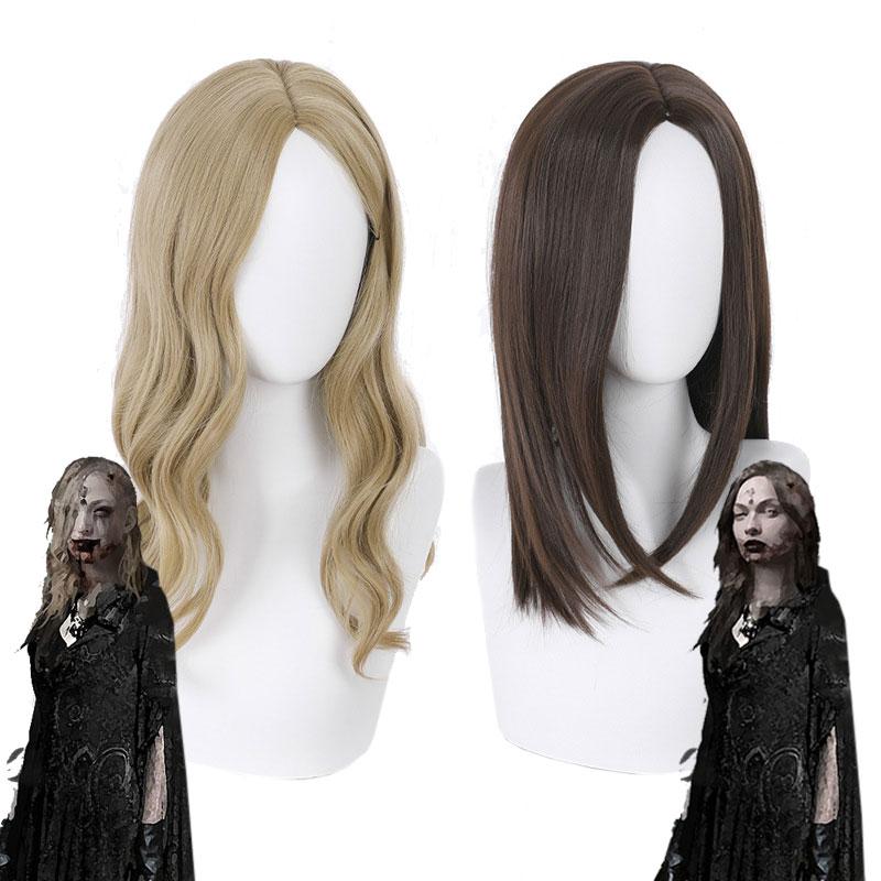 Resident Evil 8 Vampire Daughters 3 Style BrownCosplay Wigs