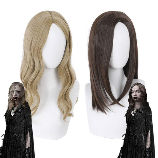 Resident Evil 8 Vampire Daughters 3 Style BrownCosplay Wigs