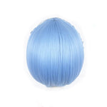 ReZERO -Starting Life in Another World Rem Anime Cosplay Wigs Synthetic Wigs Short Light Blue Bob Hair Wigs