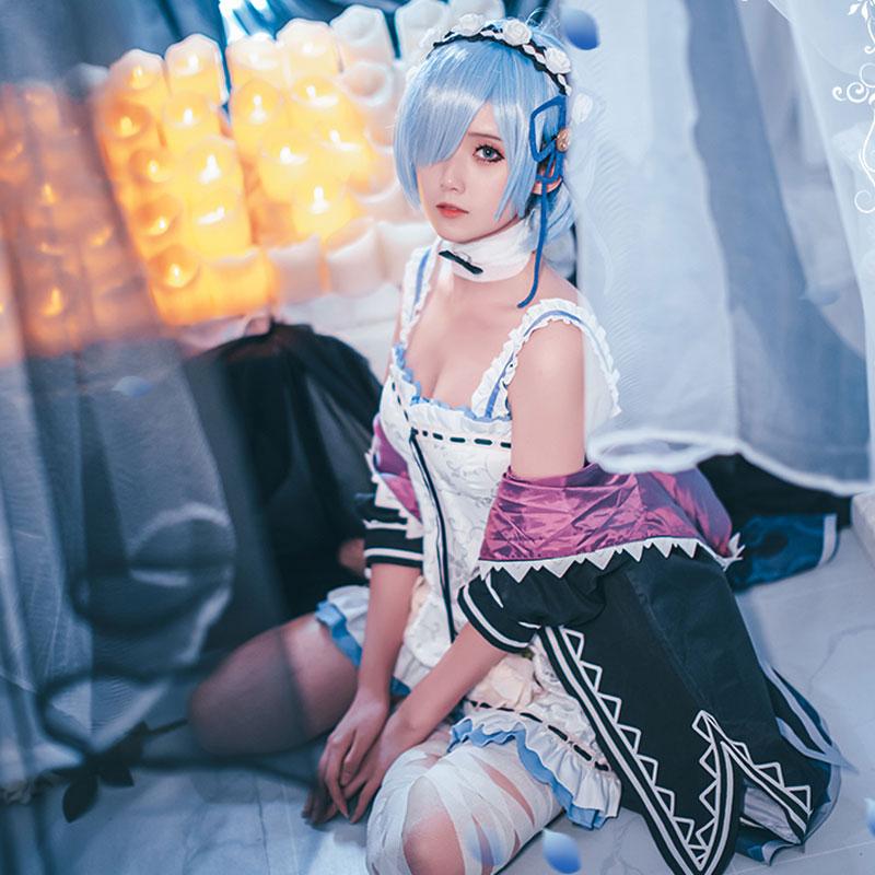 ReZERO -Starting Life in Another World Rem Ram Cosplay Costume