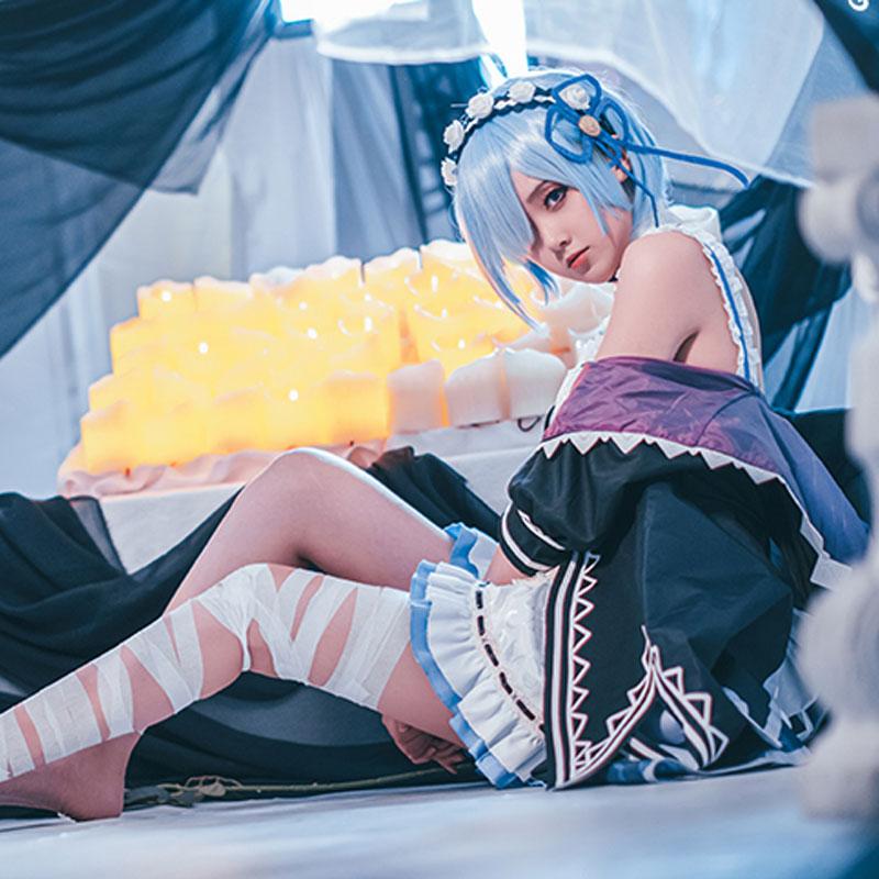 ReZERO -Starting Life in Another World Rem Ram Cosplay Costume