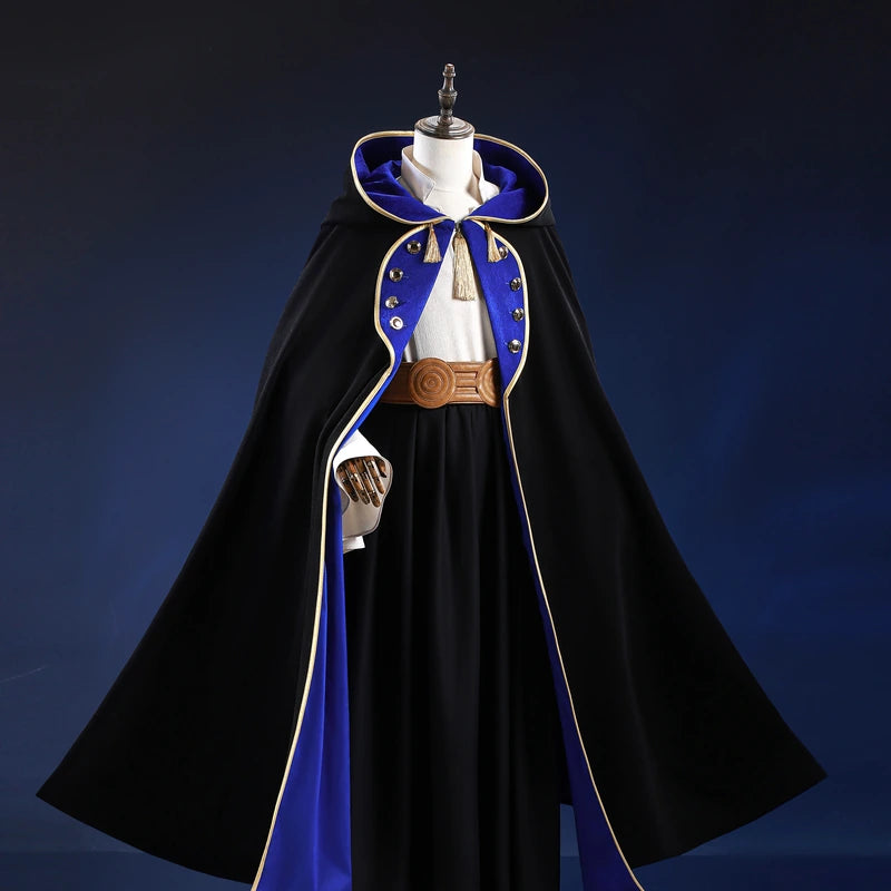 Rolecosplay Black & Gold Hooded Cosplay Costume – front view