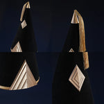 Rolecosplay Black & Gold Hooded Cosplay Costume – decorative details