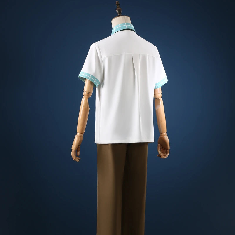 Rolecosplay Black & White Male School Uniform Cosplay Costume – back view