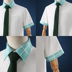 Rolecosplay Black & White Male School Uniform Cosplay Costume – top details