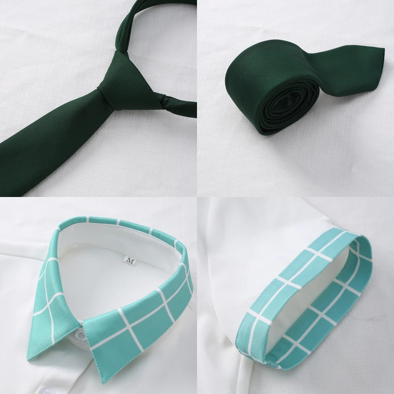 Rolecosplay Black & White Male School Uniform Cosplay Costume – accessory details