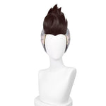 Rolecosplay Brown Mixed Gray Short Cosplay Wig - product image 2